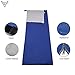 Forbidden Road 380T Nylon Portable Sleeping Bag Single 0 ℃/ 30 ℉(5 Colors) Lightweight Water Resistent Envelope for Man Woman 4 Seasons Camping, Hiking, Backpacking (Royal Blue, 0℃ / 30℉)