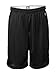 Champion Adult Long Poly Mesh Shorts, Black, Large