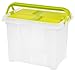 IRIS USA, Inc. Portable Wing-Lid Scrapbook File Box, Green