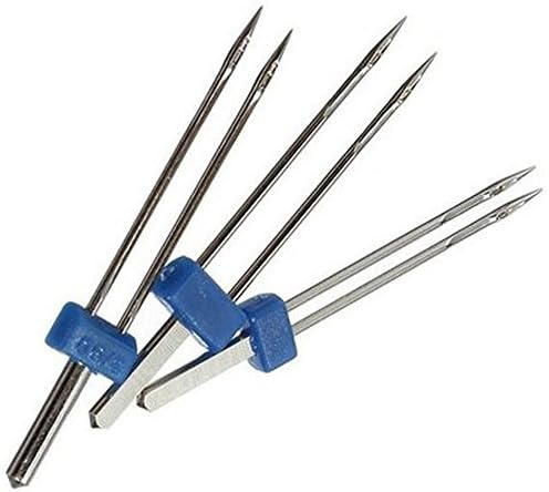 XMshop Twin Needles Pins. Different Size 2MM 3MM 4MM Double Twin Needles Pins Sewing Machine Accessories--3pcs