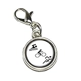 Graphics and More Triathlete Swim Bike Run Triathlon Antiqued Bracelet Pendant Zipper Pull Charm with Lobster Clasp