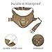 yisibo Tactical Dog Harness Military Working Dog Vest No-Pull Adjustable K9 Service Dog Training Vest with Handle,Coyote Brown,S