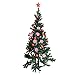 Saim Set of 12 Snowflake Christmas Ornaments Winter Wedding Favor Birthday Party Theme Decoration for Girls - Iridescent Pink Glitter - 4