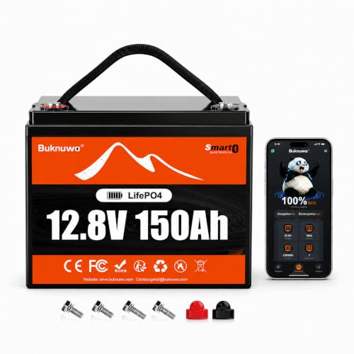 BUKNUWO 12.8V 150Ah LiFePO4 Battery