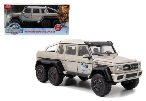 Jada 124 Wb Jurassic World Mercedes Benz Amg G63 6x6 Diecast Car Silver