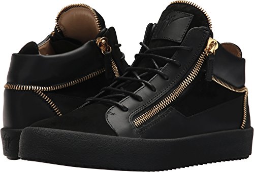 Giuseppe zanotti men s may london mid top zipper sneaker black 43…