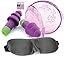 Ear plugs noise canceling sleep reusable USA Made Moldex with carrying case and sleep mask