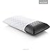 MALOUF Z Zoned Pillow-Infused with Bamboo Charcoal-New ACTIVEDOUGH Formula is Responsive, Supportive, and Plush-Mid Loft-Queen, Black