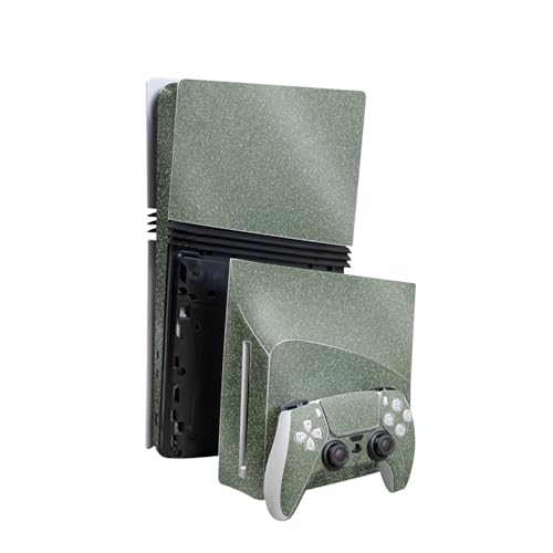 Glossy Glitter Skin Compatible with PlayStation 5 Pro Bundle + Disc Drive for P…