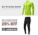 Spotti Men's Cycling Bike Jersey Long Sleeve with 3 Rear Pockets - Moisture Wicking, Breathable, Quick Dry Biking Shirt Yellow