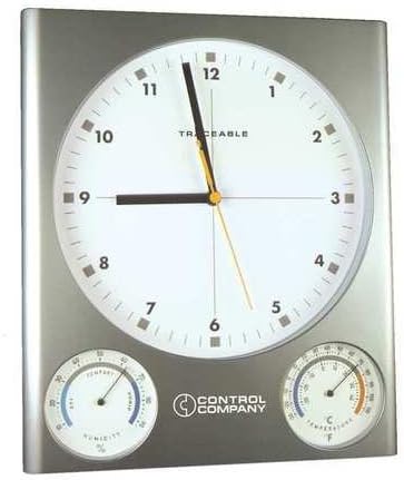 Clock Analog Hygrometer, -34 to 116 F