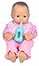 ebuddy 4pc Feeding Set and 2pc Diapers 2pc Bibs Doll Accessories for 14-18 Inch Baby Dolls