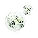 BodyJ4You Clear Acrylic Spooky Skulls Saddle Plugs 6G-14mm (2 Pieces)