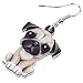 BONSNY Acrylic Sweet French Bull Pug Dog Earrings Drop Dangle Puppy Charms For Women Gifts (Brown)