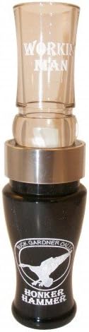 (ACPHHLWP/SGH) Honker Hammer Acrylic/Polycarbonate Goose Call, White Pearl/Smoke