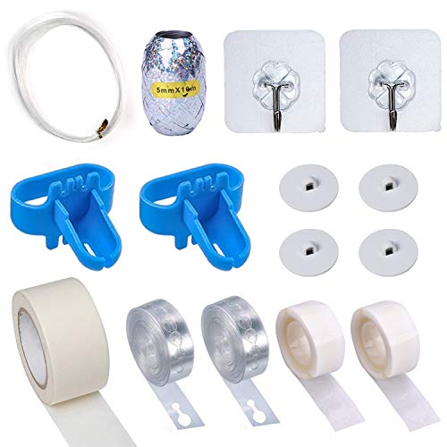 PartyWoo Balloon Garland Kit, Balloon Arch Kit Pack of Balloon Decorating Strip, Balloon Knotter, Wall Hooks, Balloon Ribbon for DIY Balloon Garland, DIY Balloon Arch