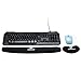 Keyboard Wrist Rest Pad - Mouse Pad Included Edition Cloth Solid Non-slip Rubber Base Smooth Surface Stitched Edge for Computer Desk Stationery Accessories-Comenzar