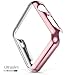 ICE FROG iWatch Series 1 Case, Electroplate Metal Plated PC Slim Hard Protective Bumper HD Screen Protector Full Coverage Case Cover Shell for Apple Watch 38mm - Rose Gold
