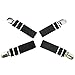 4pcs/set Bed Sheet Clips Straps Suspenders Black Adjustable Corner Holder Elastic Fasteners Mattress Pad Cover Fitted Sheet Grippers