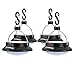 4 PACK TOMSHOO Camping Lanterns Tent Campsite Hanging Lamp 200LM 12LED 3 Mode Solar Power USB Charging Phone Charger with Rechargeable Battery Outdoor Indoor