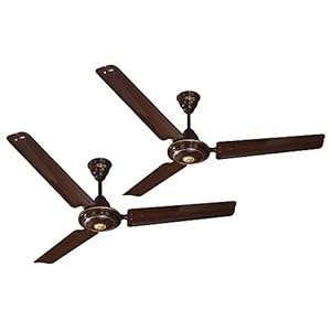 ACTIVA 1200 MM HIGH Speed BEE Approved 5 Apsra Brown Ceiling Fan Pack of 2 with 2 Years Warranty
