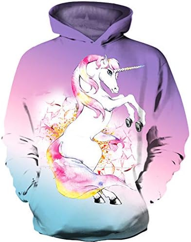 HaniLav Kids Novelty 3D Printed Sweatshirt Girl Boy Galaxy Pullover Hoodies