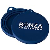 Bonza Pet Food Can Covers, Set of 2 Universal Silicone Can Covers for Pet Food Cans, Food Safe BPA Free, Dishwasher Safe. One Dog Food Can Lid Fits All Standard Can Sizes