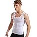 HANERDUN Mens Slimming Shirt Body Shaper Vest Compression Shirt Shapewear Hide Gynecomastia Slimming Vest
