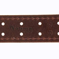 Men’s Classic Leather Belt, Double Prong Retro