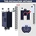 Garbage Disposal Air Switch Kit Dual Outlet Sink Top Waste Disposal Long Stainless Steel Brush Nickel On/Off Air Button Food and Waste Disposals Part by Etoolcity