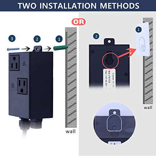 Garbage Disposal Air Switch Kit Dual Outlet Sink Top Waste Disposal Long Stainless Steel Brush Nickel On/Off Air Button Food and Waste Disposals Part by Etoolcity