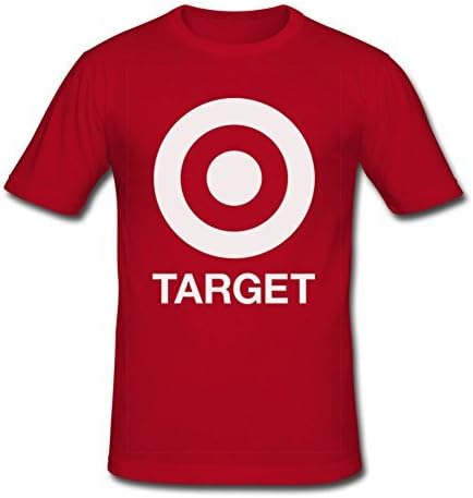 The Shooting Target Shield Custom Design Mens Cotton T-shirt Tee Red XX-large