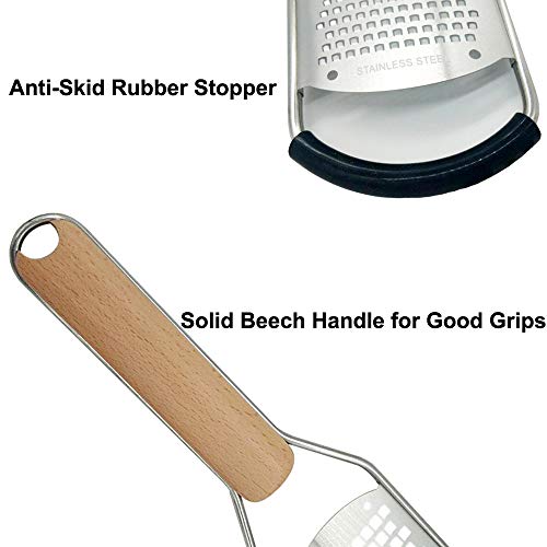 image for ONESWI Upgrade Zester Grater & Cheese Grater - Parmesan Cheese, Lemon,