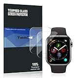 Apple Watch Series 4 40mm Screen Protector, TopACE 9H Hardness Full Coverage Bubble Free Tempered Glass 0.3mm Film for Apple Watch Series 4 40mm (Clear)