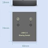 Nicfaky USB Printer Sharer 2 Computers 2 Printers U Disk Keyboard Mouse Switch view 8