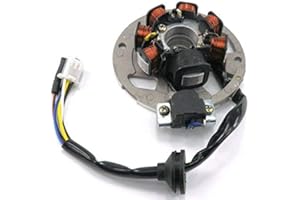 Chanoc 5 Wires Magneto Stator for 2 Stroke 50cc 90cc 1PE40QMB Minarelli Scooter ATV Moped