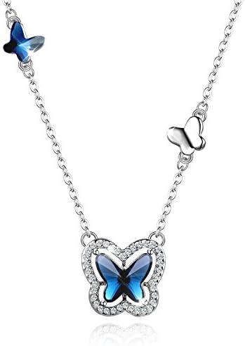 Elegant Fashion Necklace with Swarovski Crystal – Butterfly-shaped Pendant Jewelry for Women