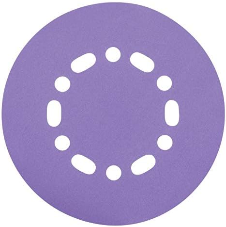 Trend Aluminium Oxide 150mm Random Orbit 180 Grit Abrasive Sanding Disc, AB/150/180A/B, Pack of 50, 180 Grit 150mm