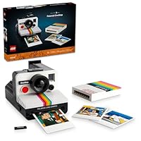 LEGO Ideas Polaroid OneStep SX-70 Building Set for Adults - Vintage Polaroid Model DIY Craft Kit, Ages 18+ - Gift for Birthdays - 21345