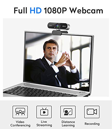 IFROO FHD 1080P Webcam with Microphone,No fisheye Wide-Angle for Desktop Laptop Computer Web Camera,USB Plug and Play… - Image 3