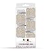 Creative Scents Shower Curtain Hooks Set of 12 Shower Set Rings 100% Rust Free -for Bathroom Shower Curtain Rod Victoria Collection (Beige)