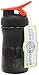 BlenderBottle SportMixer Tritan Grip Shaker Bottle, Black/Red, 20-Ounce
