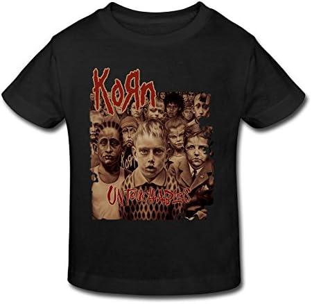 Diane L Korn Untouchables Kids CottonT-Shirt for Girls & Boys Tees Black 2 Toddler