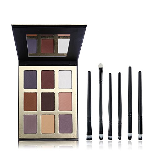 9 colour eyeshadow palette with mirror -6pcs eye shadow…