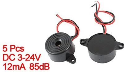ARCELI 5PCS DC 3-24V 85dB Active Piezo Buzzer Electronic Buzzerphone Beep Tone Speaker Alarm Continous Sound 23 x 12mm - Image 3