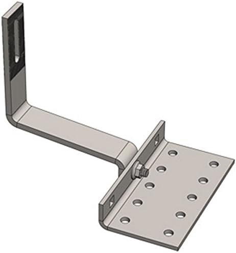 Height Adjustable Low Tile Hook Bracket for Solar Panel PV Module Mounting Racking on Tile Roof Pack of 10
