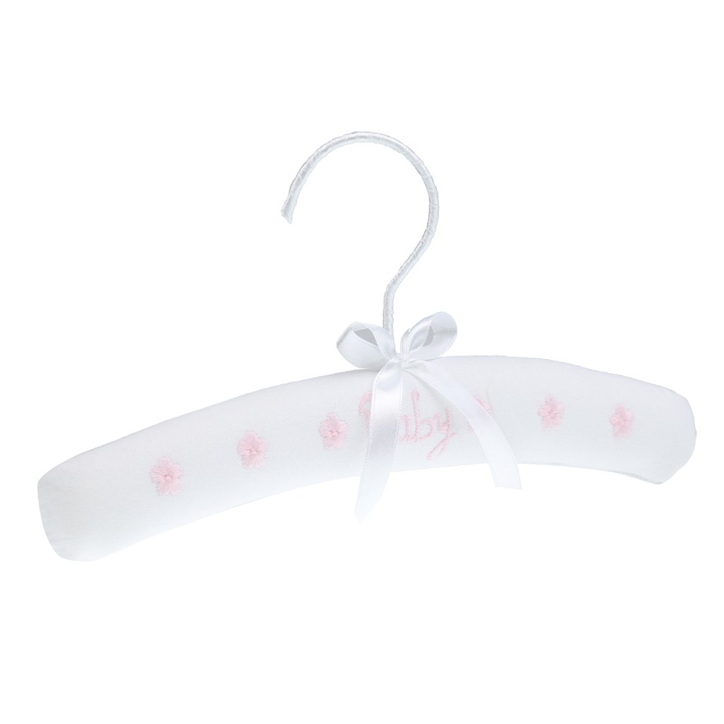 Fleur Blanc Magideal Cintre Rembourre Coton Eponge A Broderie Baby Fleur Porte Vetement Bebe Fille Garcon Rangement Et Organisation Cintres Classiques Cefortac Com