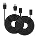 YOTOSAN 2Pcs 3M 10ft Extension Cable for Nintendo NES Classic Mini Edition Controller,Long Extension Cord for NES Mini Controller and Wii Nunchuck/Wii Classic Controller - 2 Pack