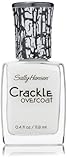 Sally Hansen Crackle Overcoat Nail Polish, Snow Blast, 0.4 Fluid Ounce