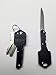 NEW 2 pack Key Chain Knife with Straight Edge Folding 2-Inch Stainless Steel Drop Point Blade, Knives & Tools, Hard Cased Black Finish by JJMG